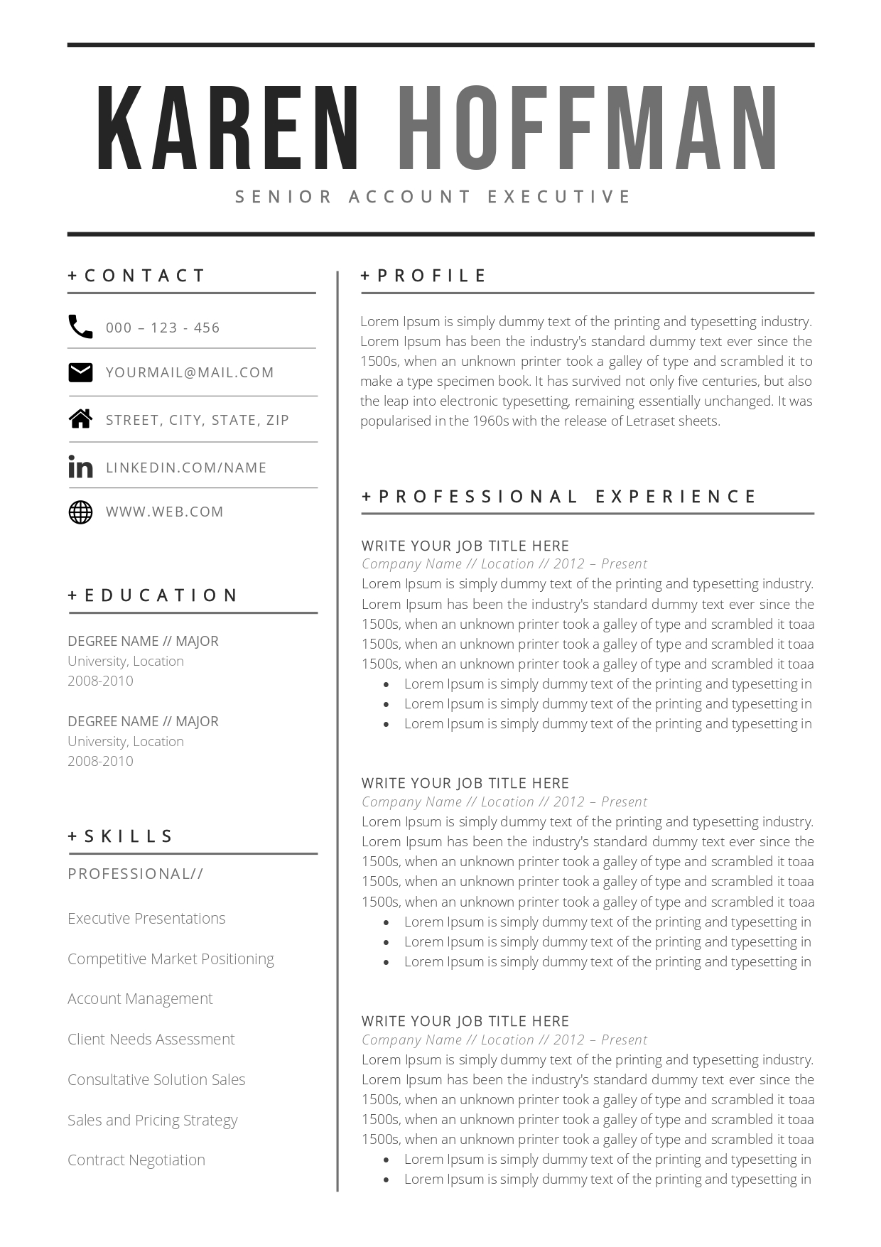 Resume/CV Template