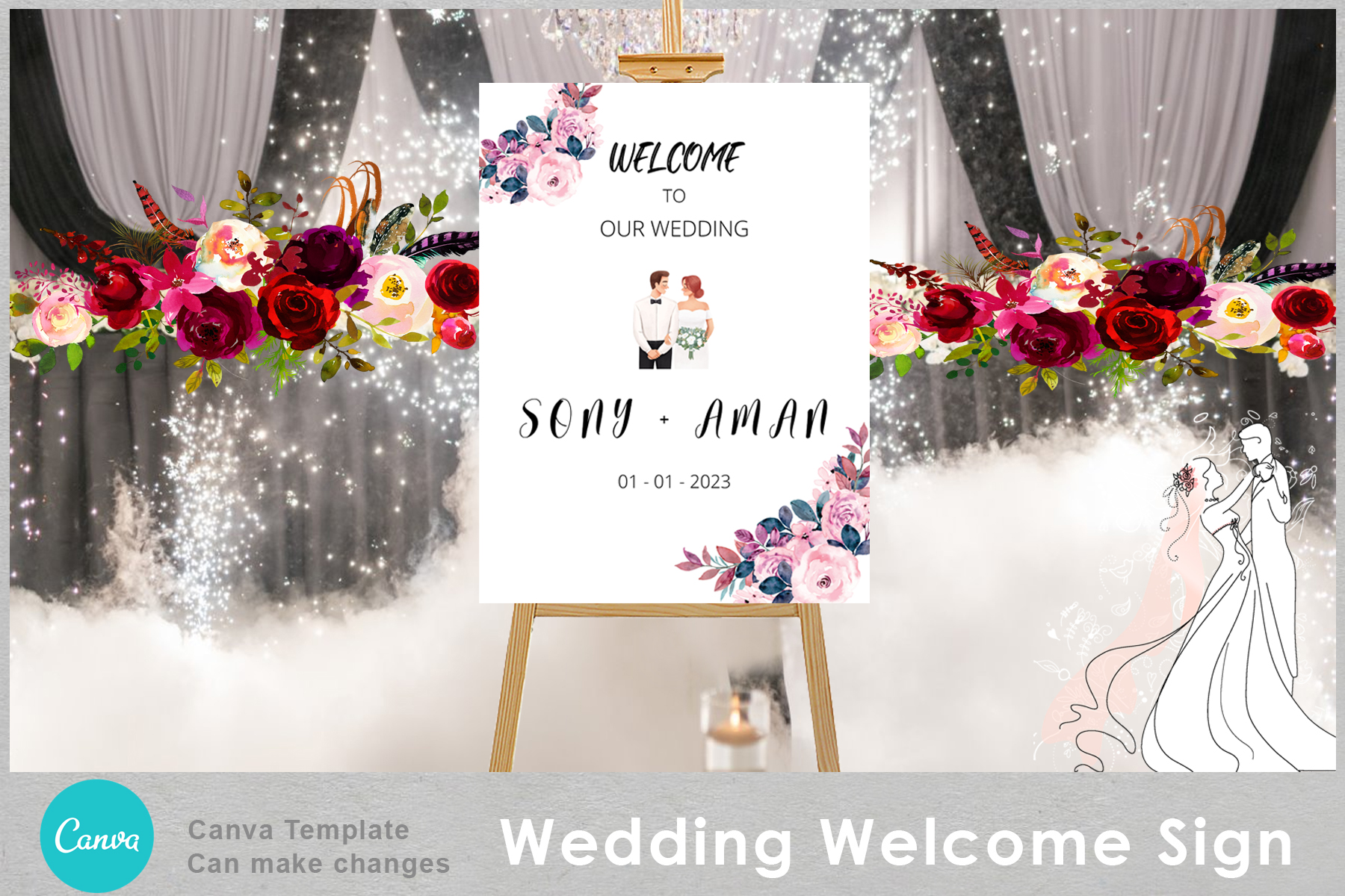 Wedding Welcome Sign