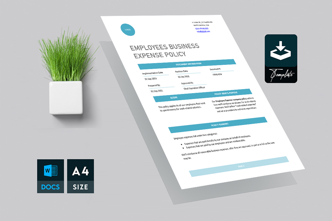Employees Business Expenses Policy Template
