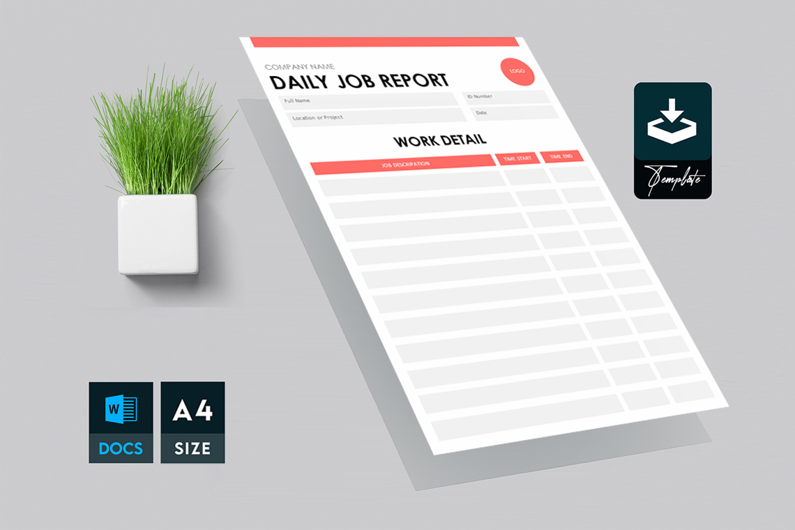 Daily Job Report Template