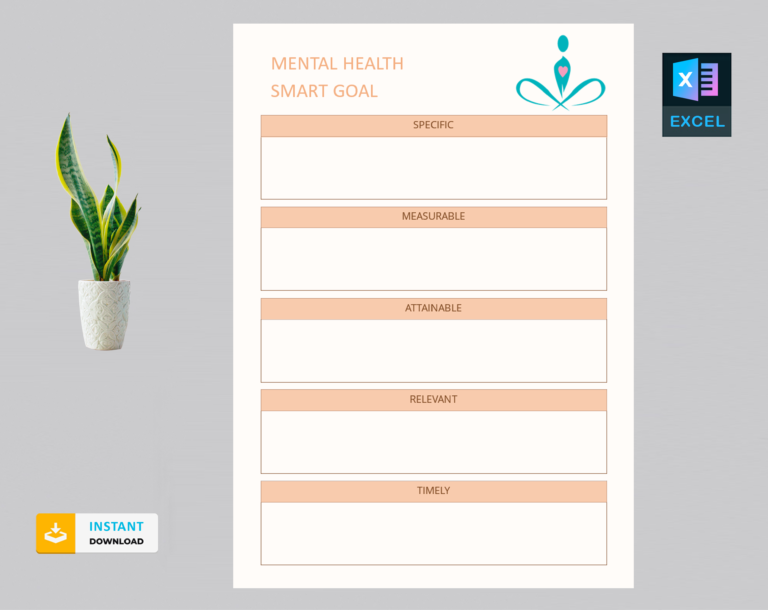 mental health smart goals template Diirzal mental health smart goals template Diirzal