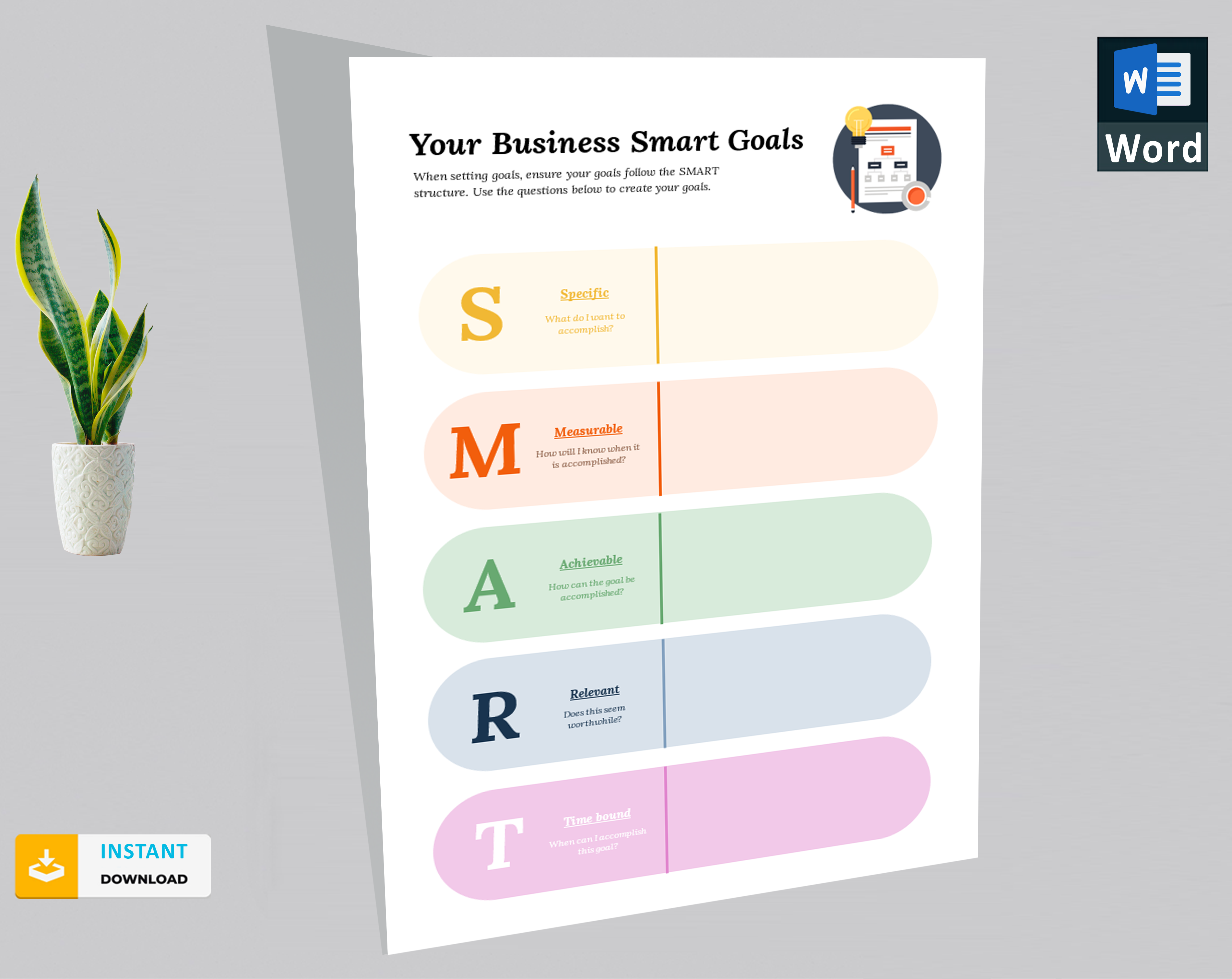 smarts goals template for business