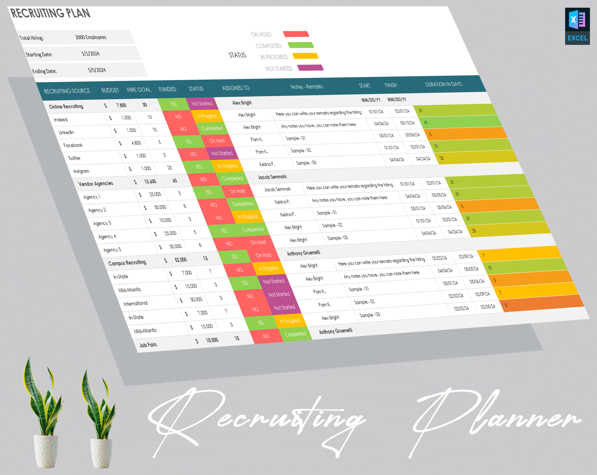 Recruitment Plan Template Best Hiring Plan for Effective Talent