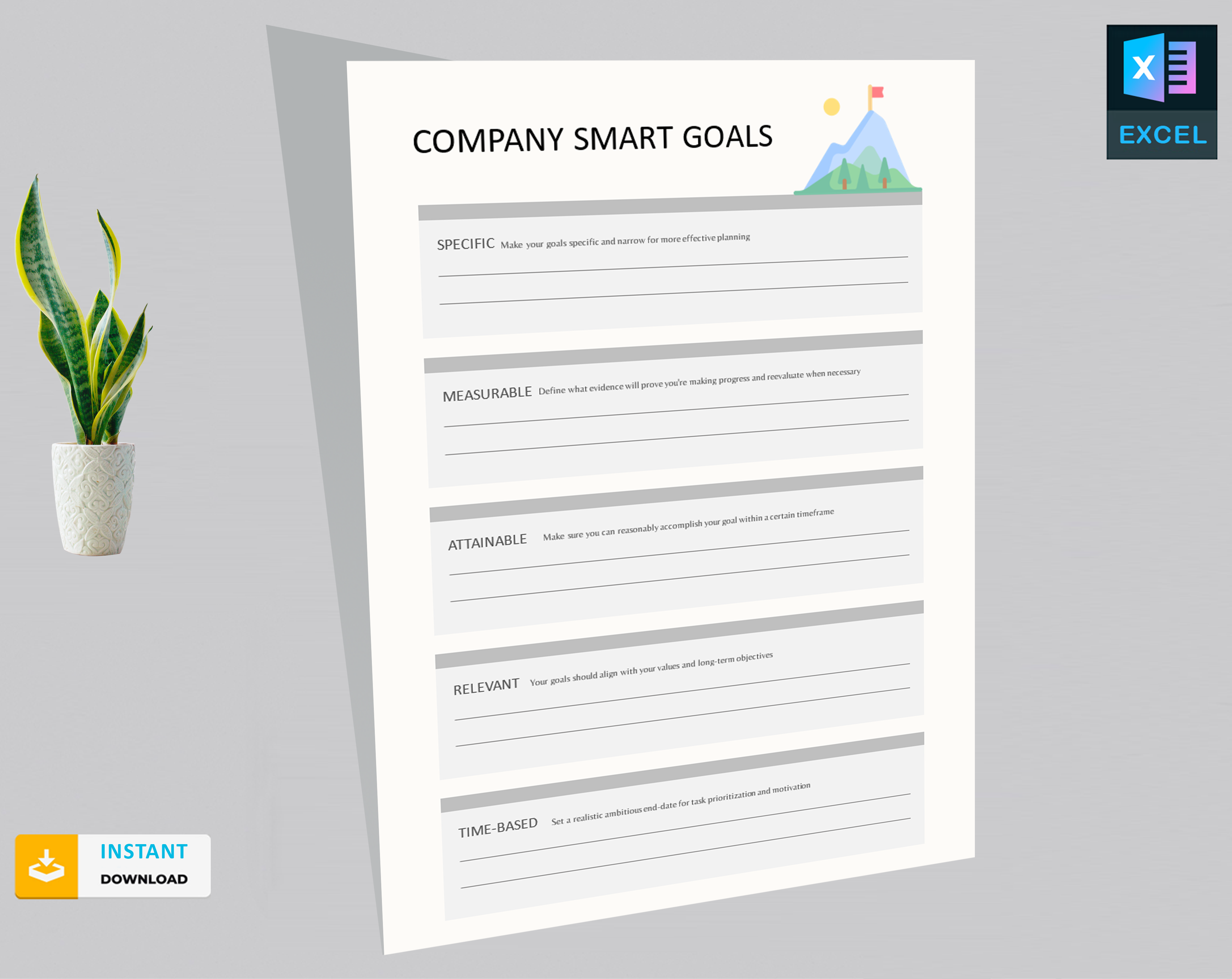 Company Smart Goals Template