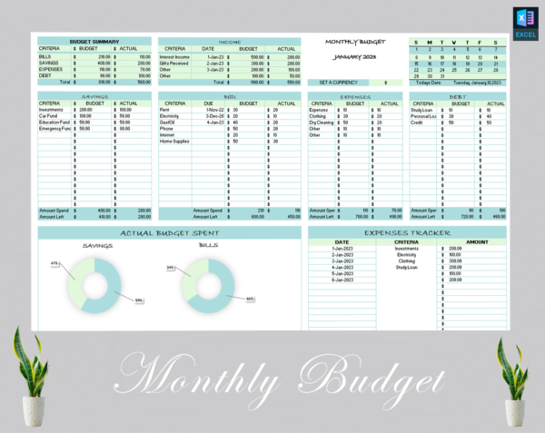 Monthly Budget Dashboard - Image 7