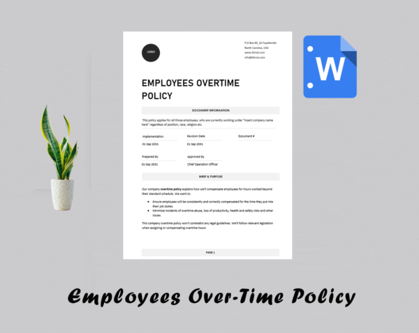 Employees Over-Time Policy Template