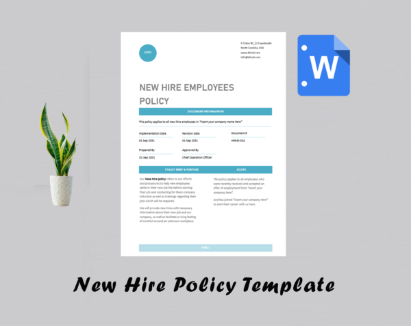 New Hiring Policy Template