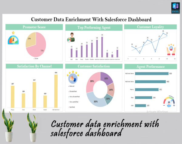 Customer data enrichment with salesforce dashboard