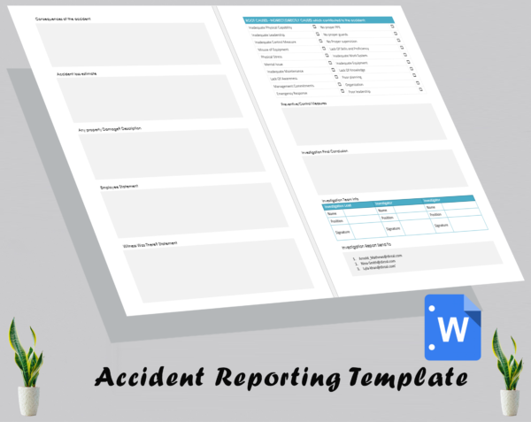 Accident Investigation Form Template - Image 2