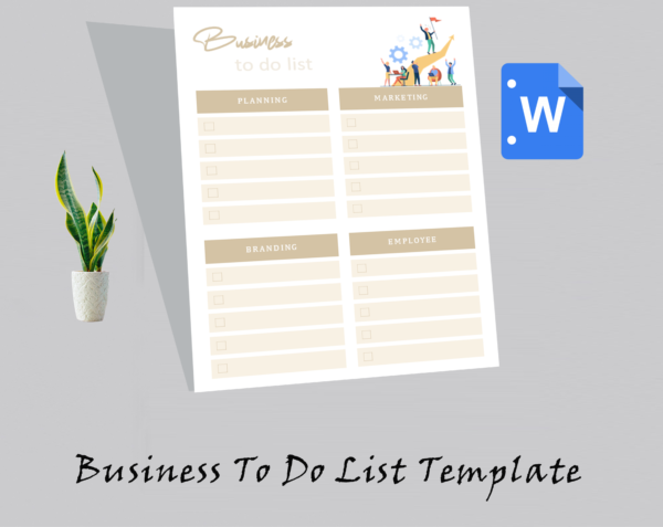 Business To Do List Template - Image 2