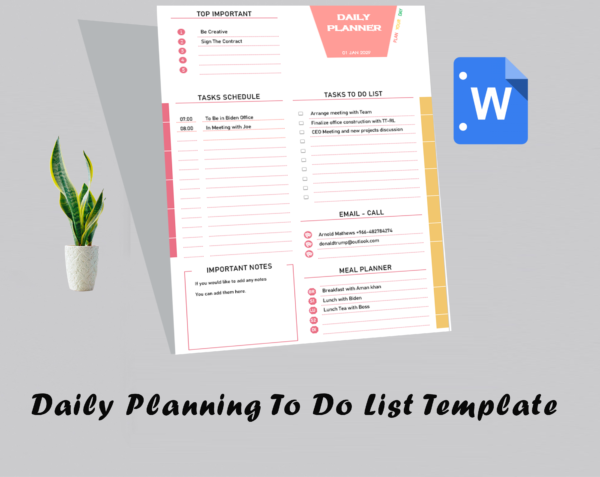 Daily Planning To Do List Template - Image 2