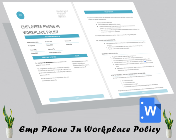 Employee Phone In Workplace Policy - Image 2