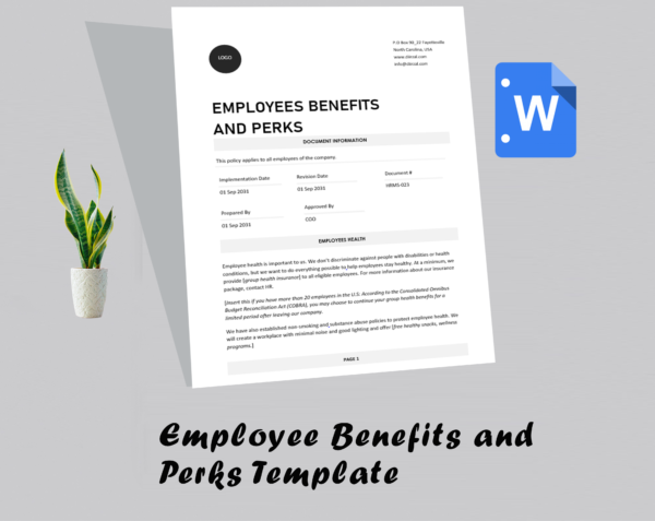 Employee Benefits and Perks Template - Image 2