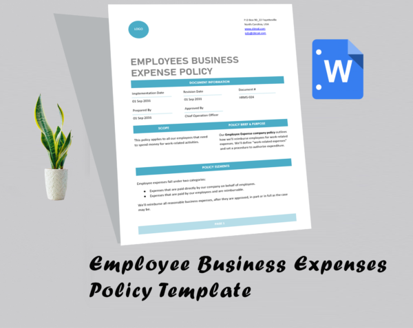 Employee Business Expenses Policy Template - Image 2