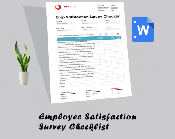 Employee Satisfaction Survey Checklist - Image 2