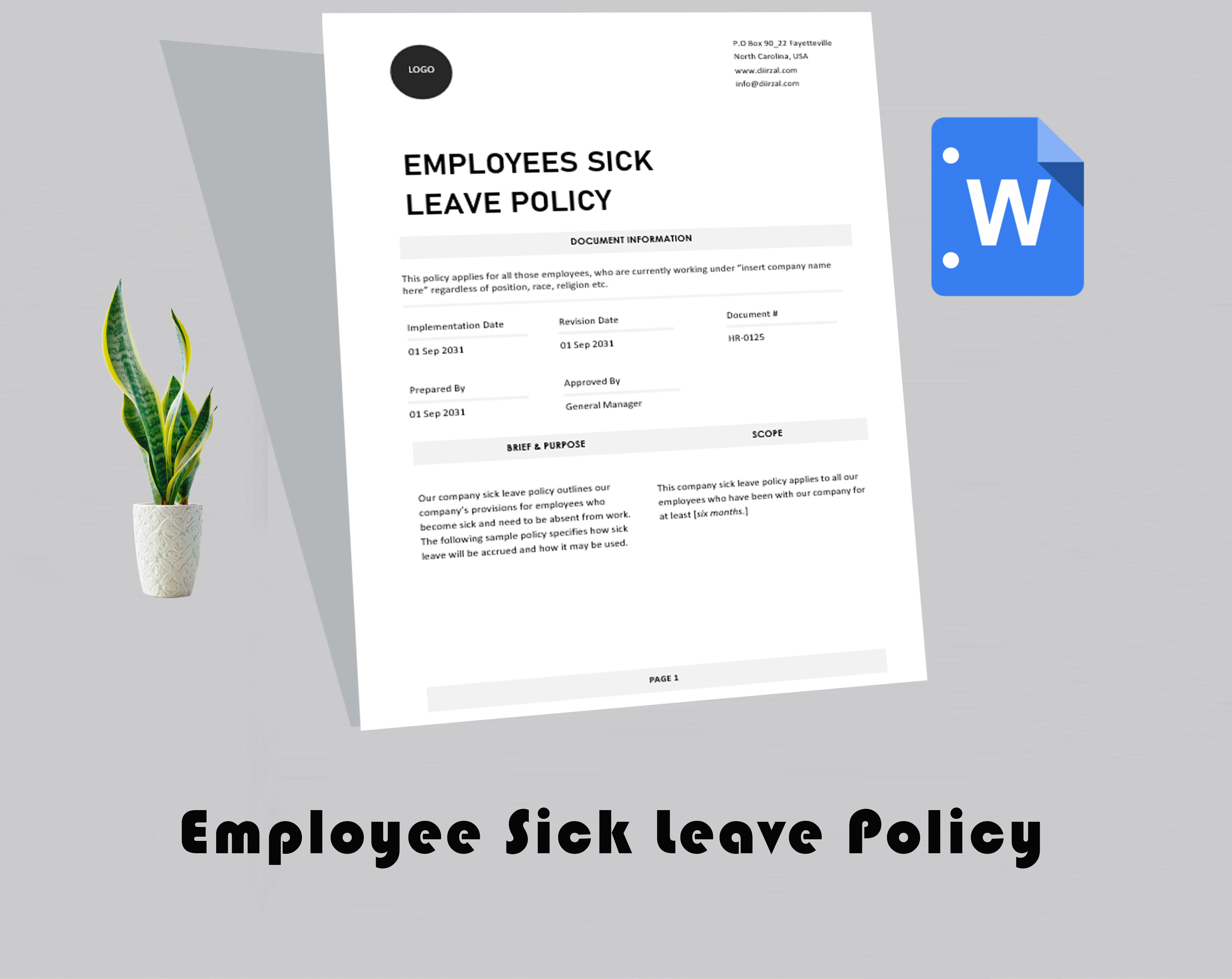 Employee Sick Leave Policy Template