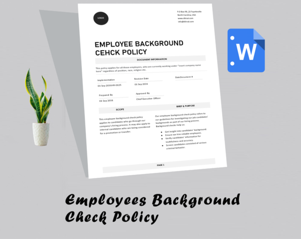 Employees Background Check Policy Template - Image 2