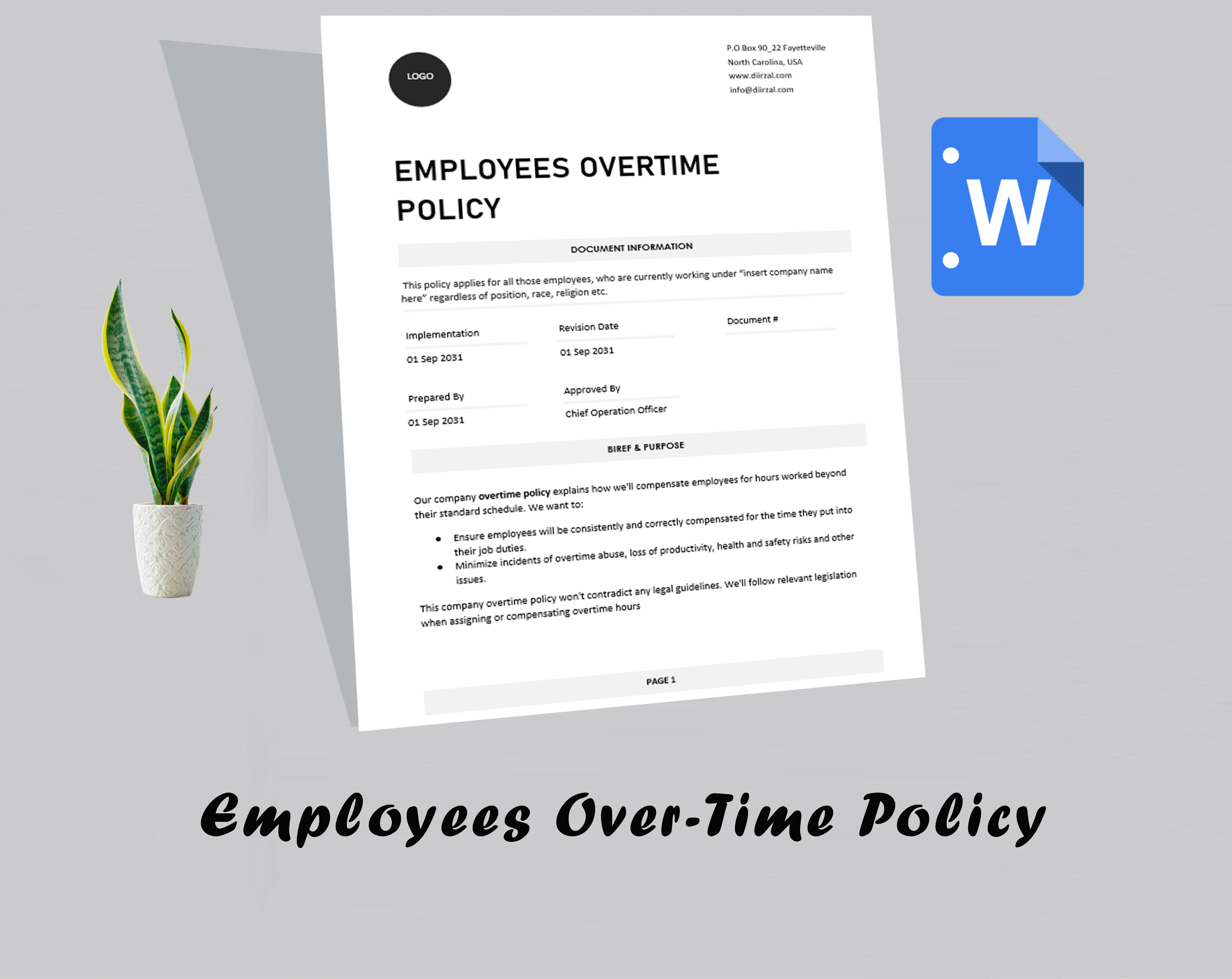 Employees Over-Time Policy Template