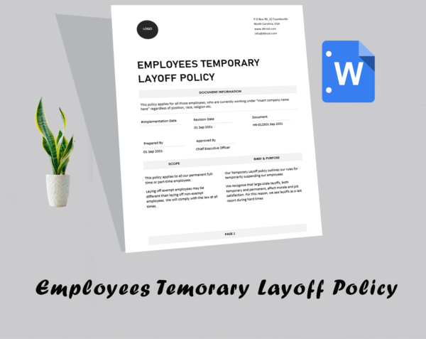 Employees Temporary Layoff Policy Template - Image 2