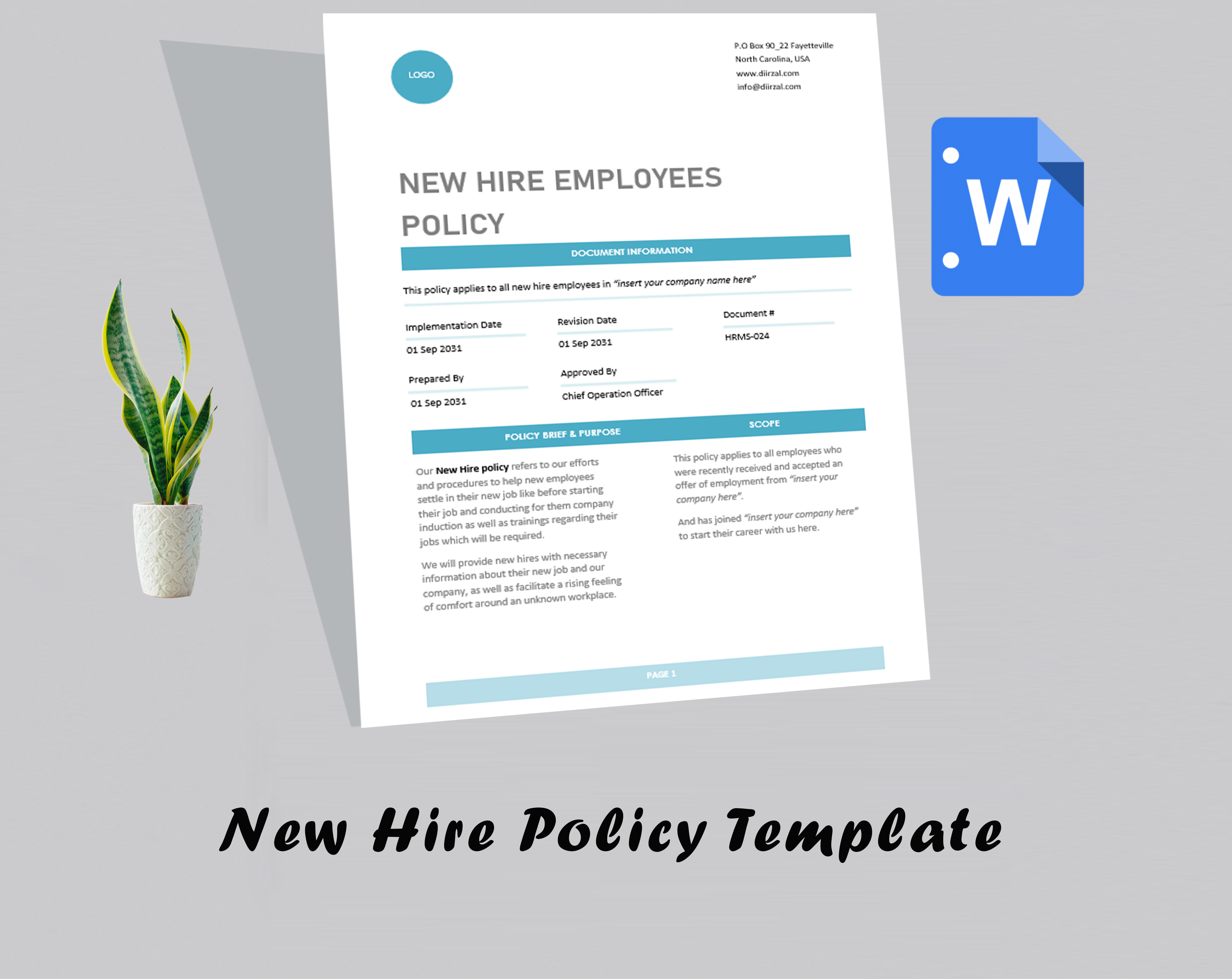 New Hire Policy Template