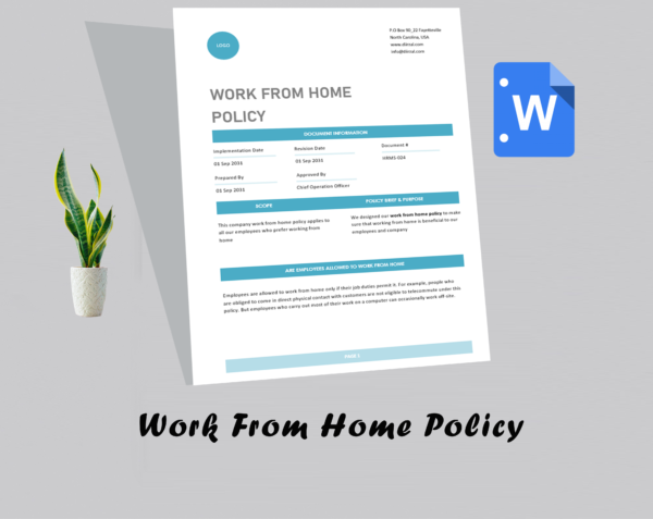 Work From Home Policy Template - Image 2