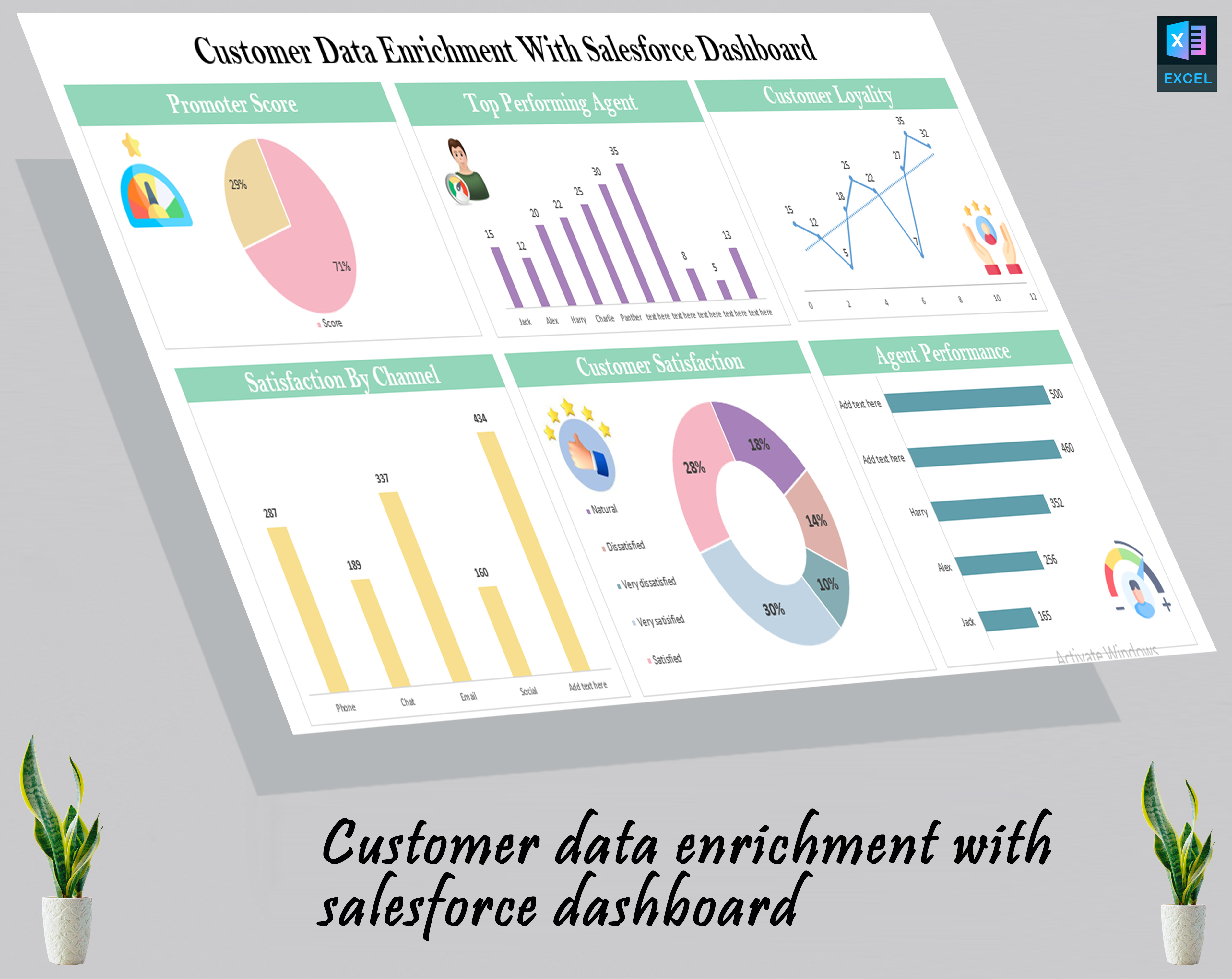 Customer data enrichment with salesforce dashboard