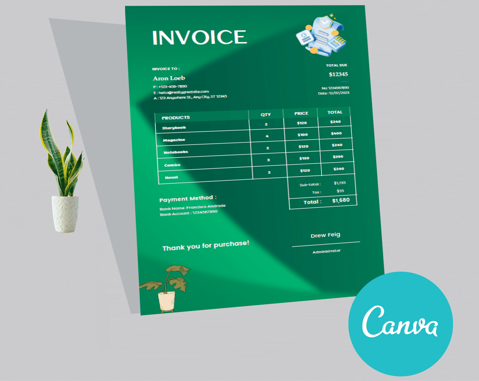 invoice-template-diirzal