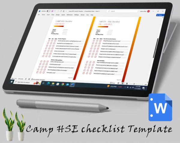 Camp HSE checklist Template - Image 3