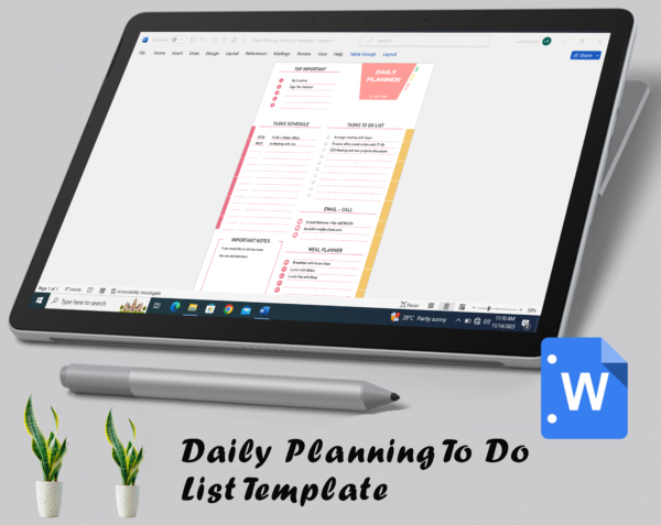 Daily Planning To Do List Template - Image 3