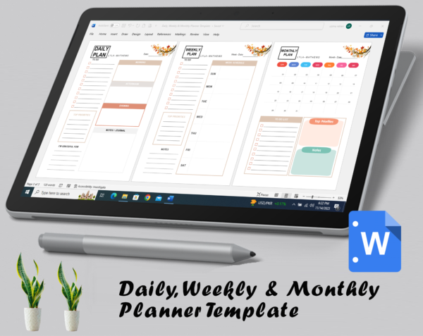Daily planner, weekly planner, monthly planner - Image 3