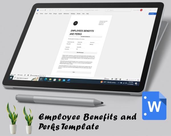 Employee Benefits and Perks Template - Image 3