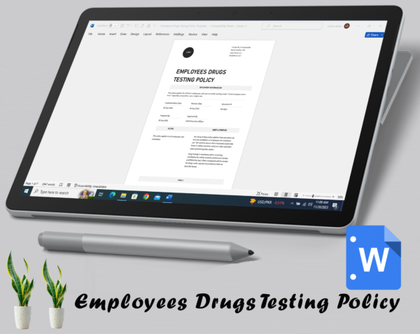 Employees Drugs Testing Policy Template - Image 3