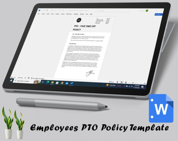 Employees PTO Policy Template - Image 3