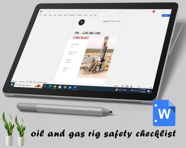 oil and gas rig safety checklist template - Image 3