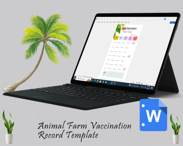 Animal Farm Vaccination Record Template - Image 4