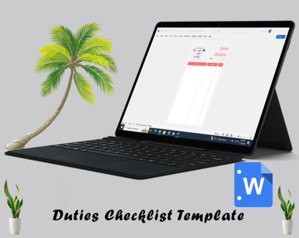 Duties Checklist Template - Image 4