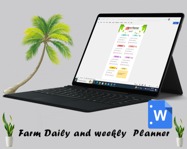 Farm Daily Planner Template - farm weekly planner - Image 4