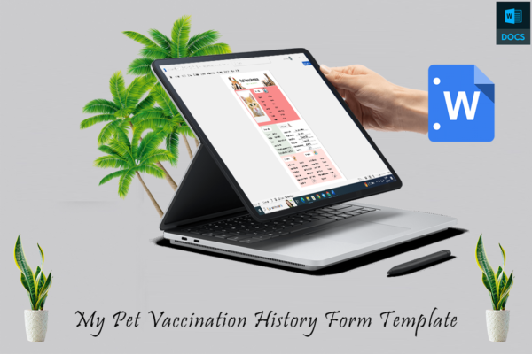 My Pet Vaccination History Form Template - Image 4