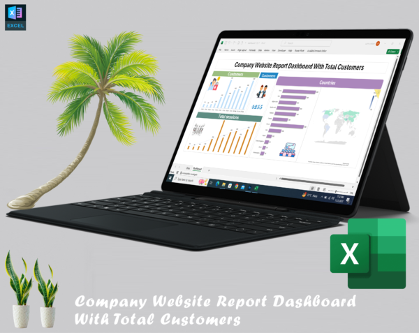 Company Website Report Dashboard With Total Customers - Image 4