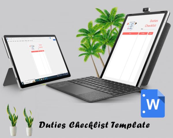 Duties Checklist Template - Image 5