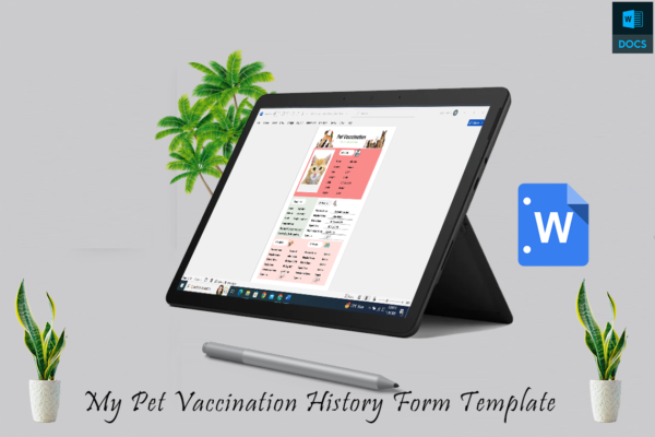 My Pet Vaccination History Form Template - Image 5