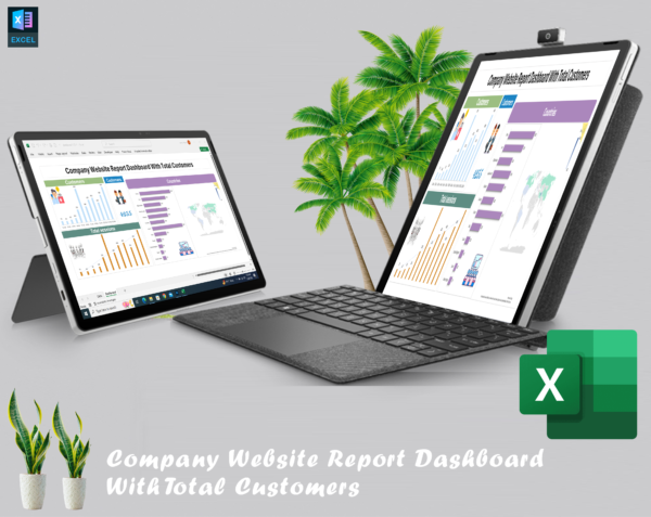 Company Website Report Dashboard With Total Customers - Image 5