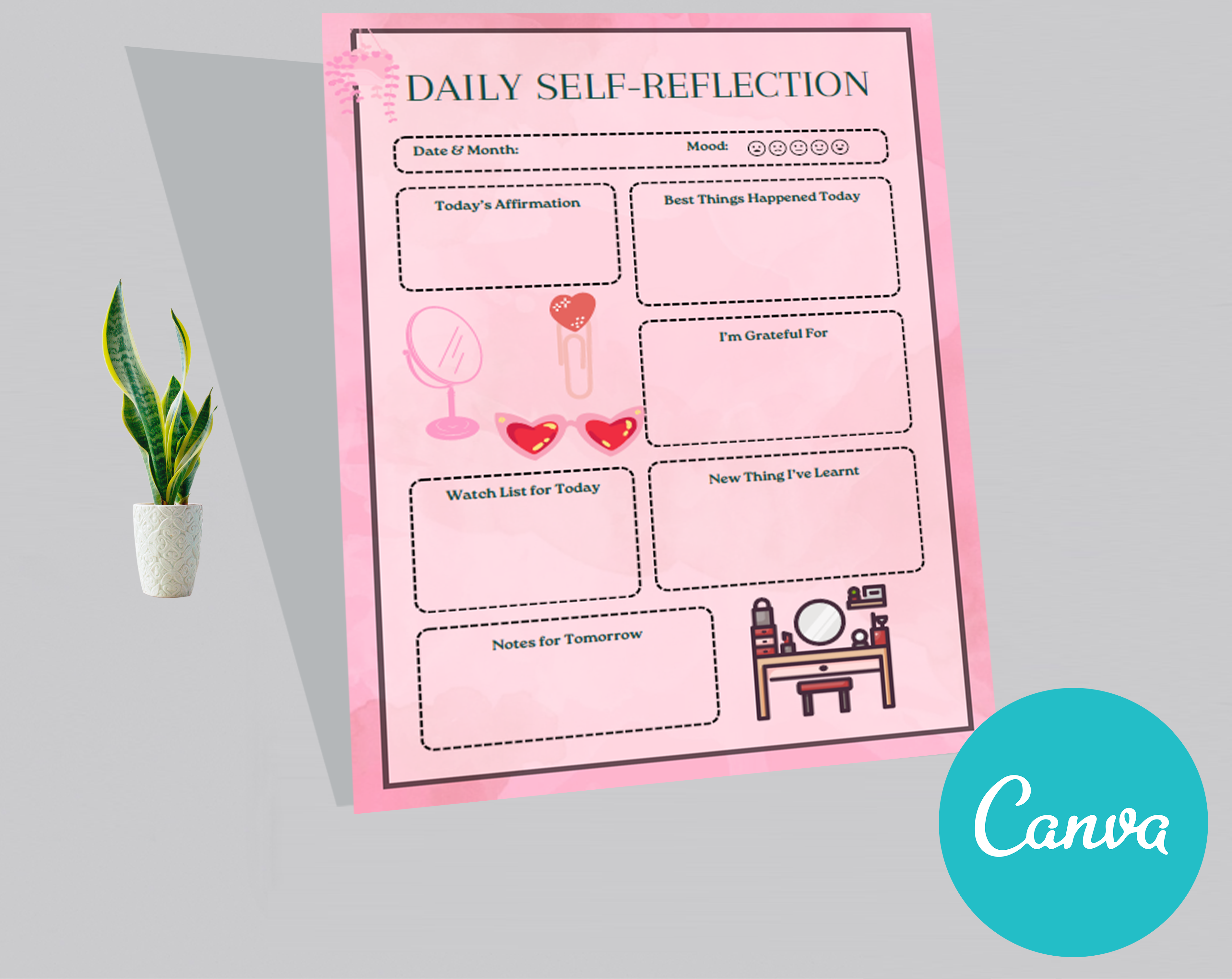 Daily Self-Reflection Planner