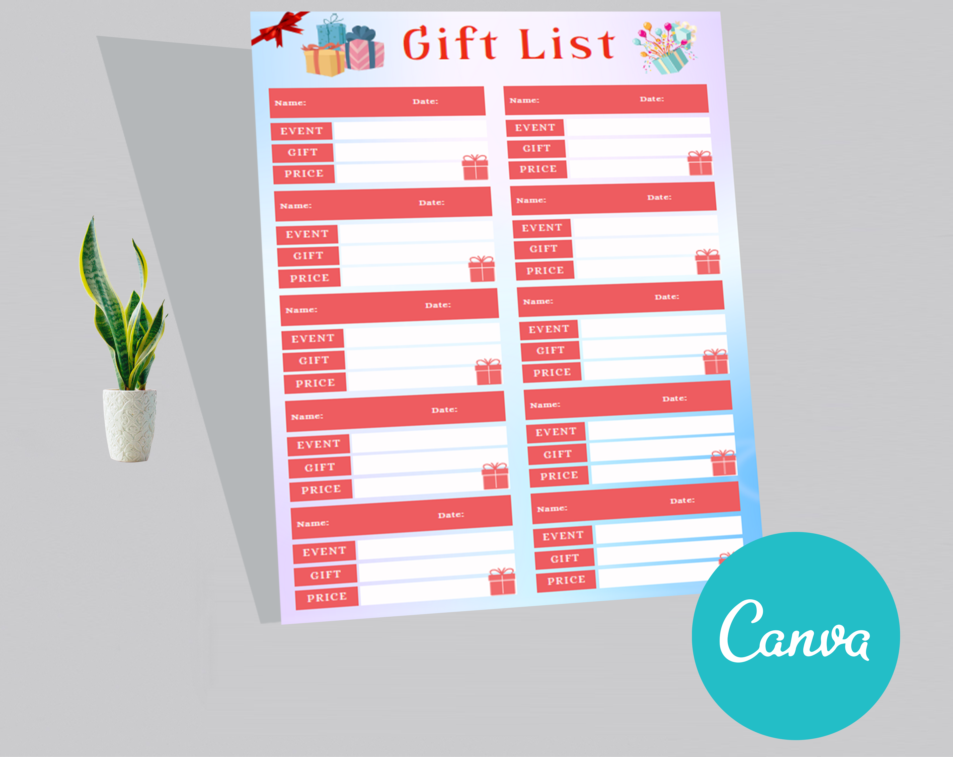 Gift List Planner