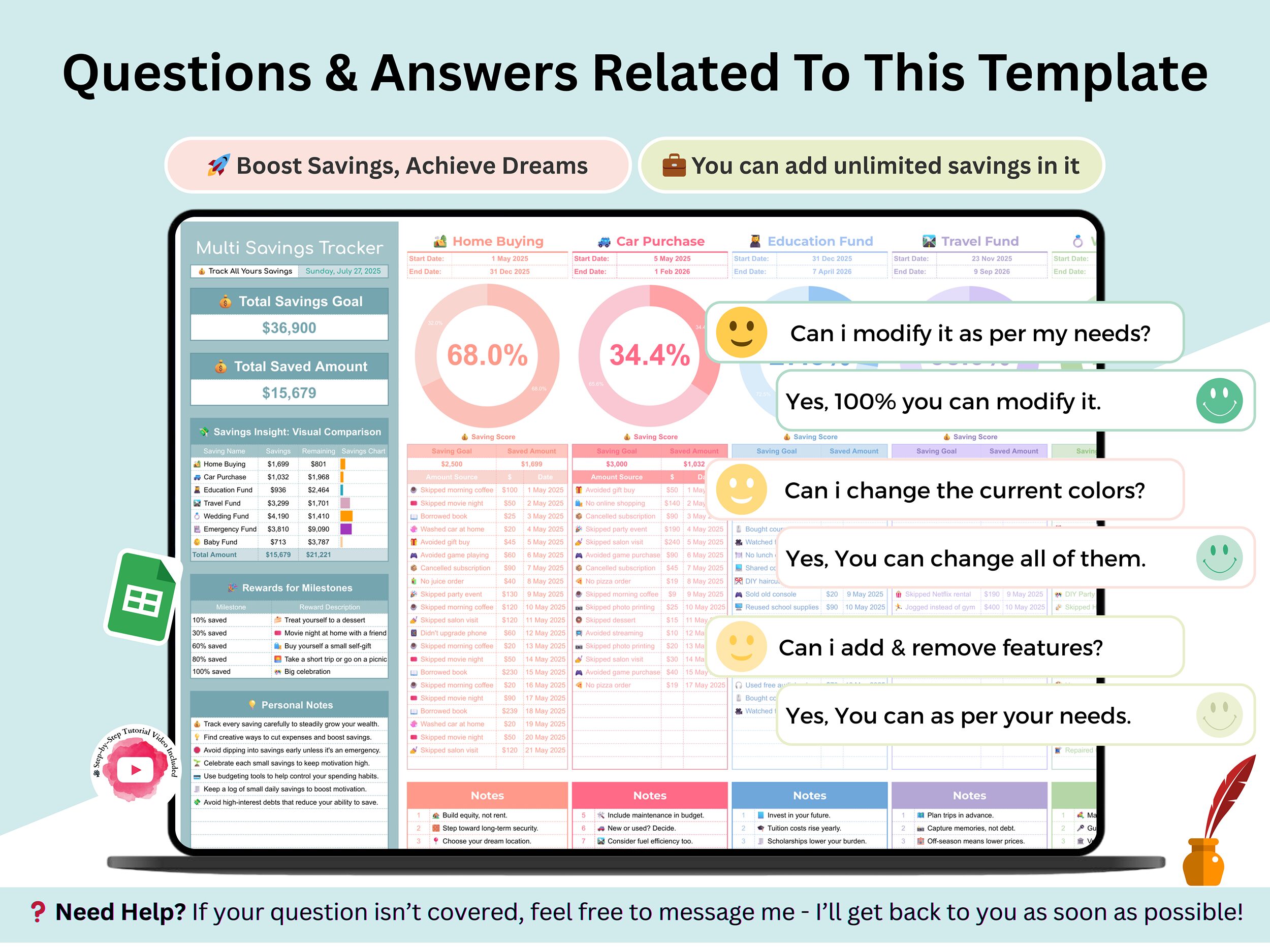 Savings Tracker Spreadsheet – saving tracker – savings challenges – savings goal tracker – savings goal tracker – savings – spending tracker