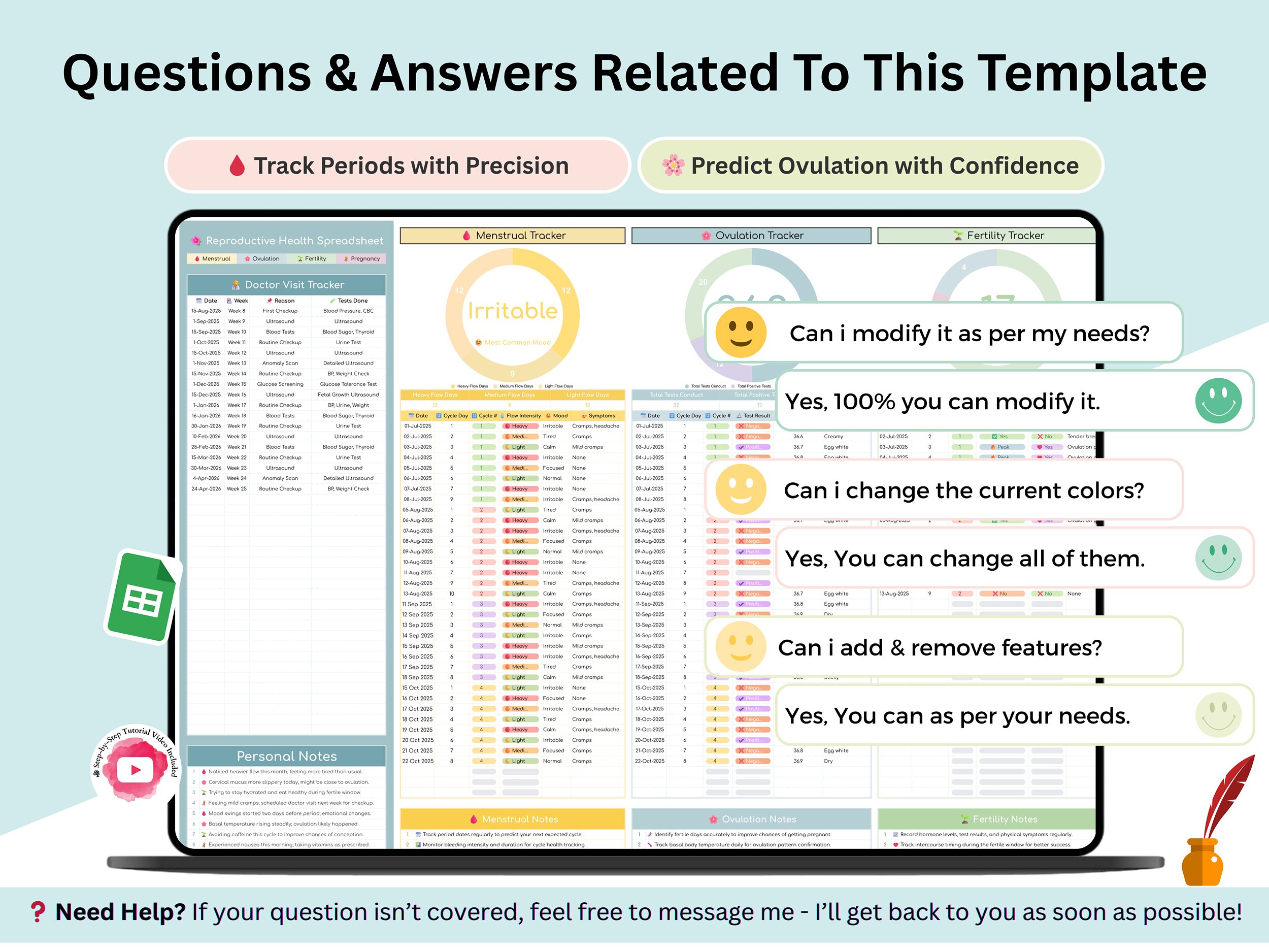 Ovulation Test – Pregnancy Test – Pregnancy Journal – IVF Organizer – IVF Medication Track – Fertility Gift – Pregnancy Calendar