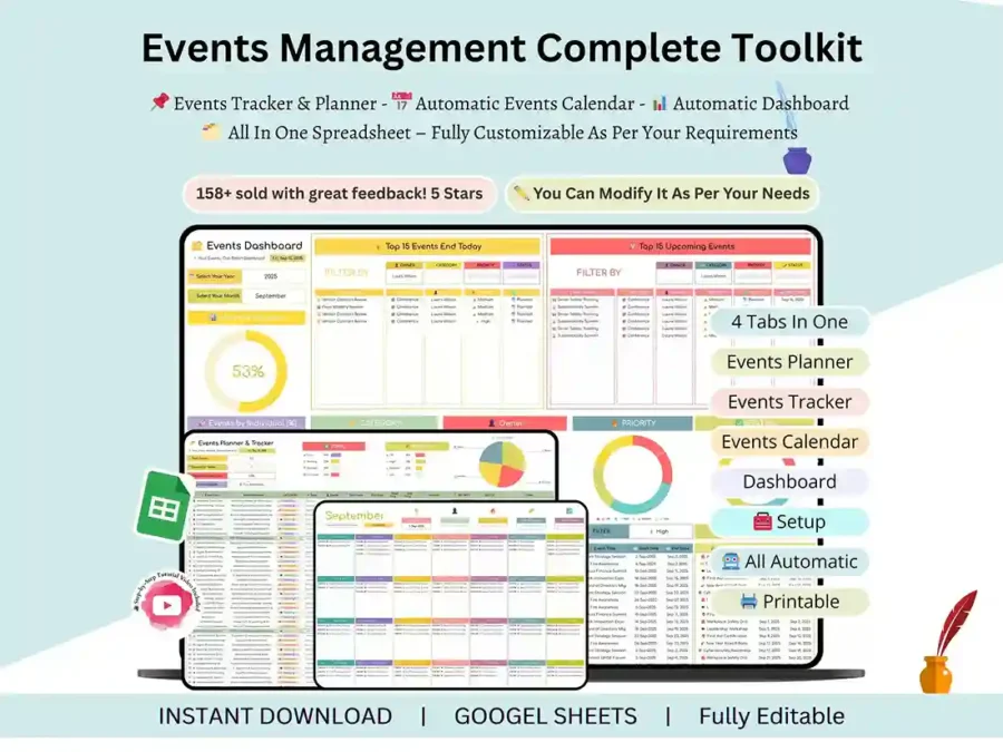 Event Planning Spreadsheet Template