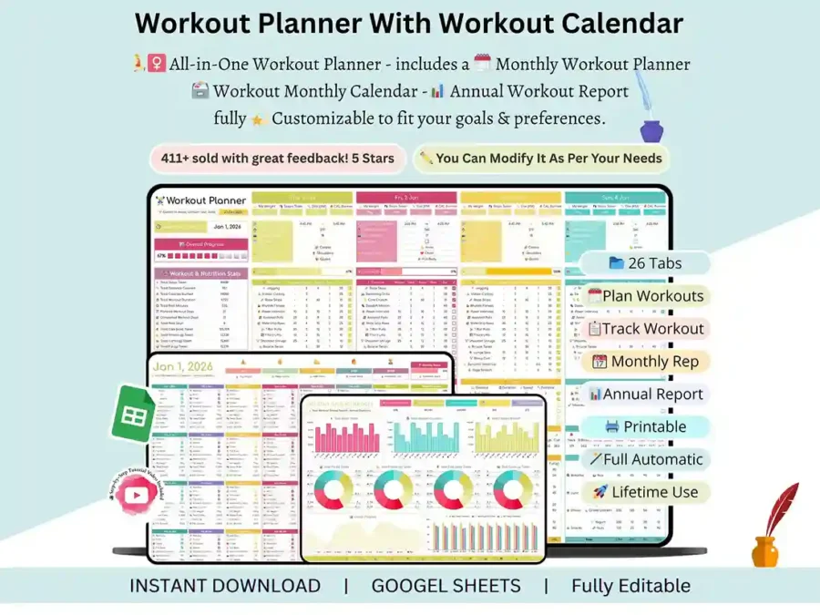Workout Planner Template
