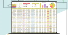 Setup tab for entering business details in the Appointment Tracker