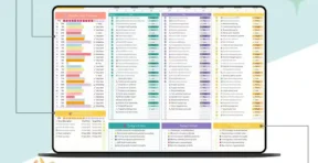 Tutorial video thumbnail for the yearly digital planner for Google Sheets